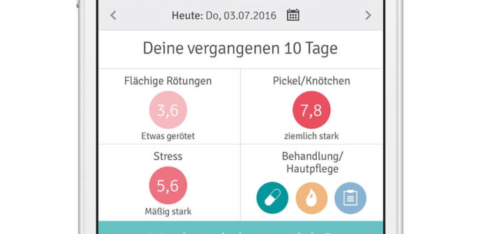 Rosacea Tagebuch App (Foto: Galderma)