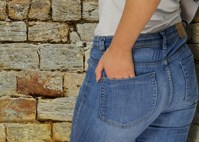 Cellulite am Po